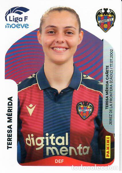 Cromos de F&uacute;tbol: CROMO PANINI LIGA FEMENINA F 2025-26 (25 - 26) - N&ordm; 230 - TERESA M&Eacute;RIDA - LEVANTE