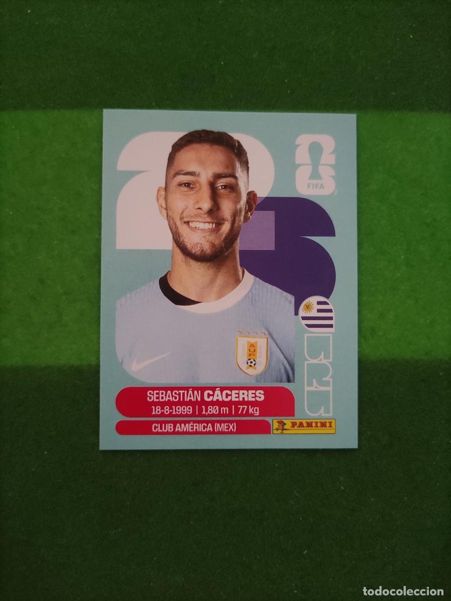 Cromos de F&uacute;tbol: C&aacute;ceres Uruguay URU 6 Sticker Mundial 2026 FIFA World Cup / Sin pegar