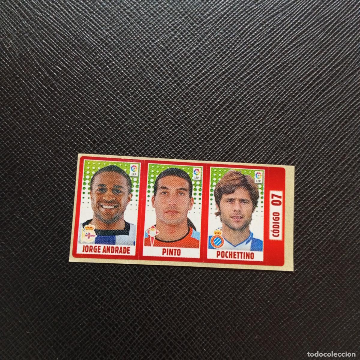 Cromos de F&uacute;tbol: CODIGO 7 07 ANDRADE PINTO POCHETTINO CHICLE LIGA DE LAS ESTRELLAS 2005 2006 SIN PEGAR - A72 PG15