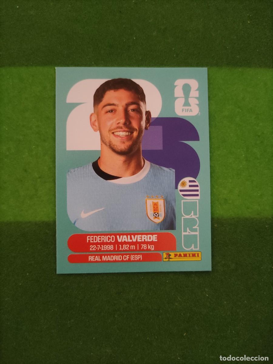 Cromos de F&uacute;tbol: Valverde Uruguay URU 10 Sticker Mundial 2026 FIFA World Cup / Sin pegar