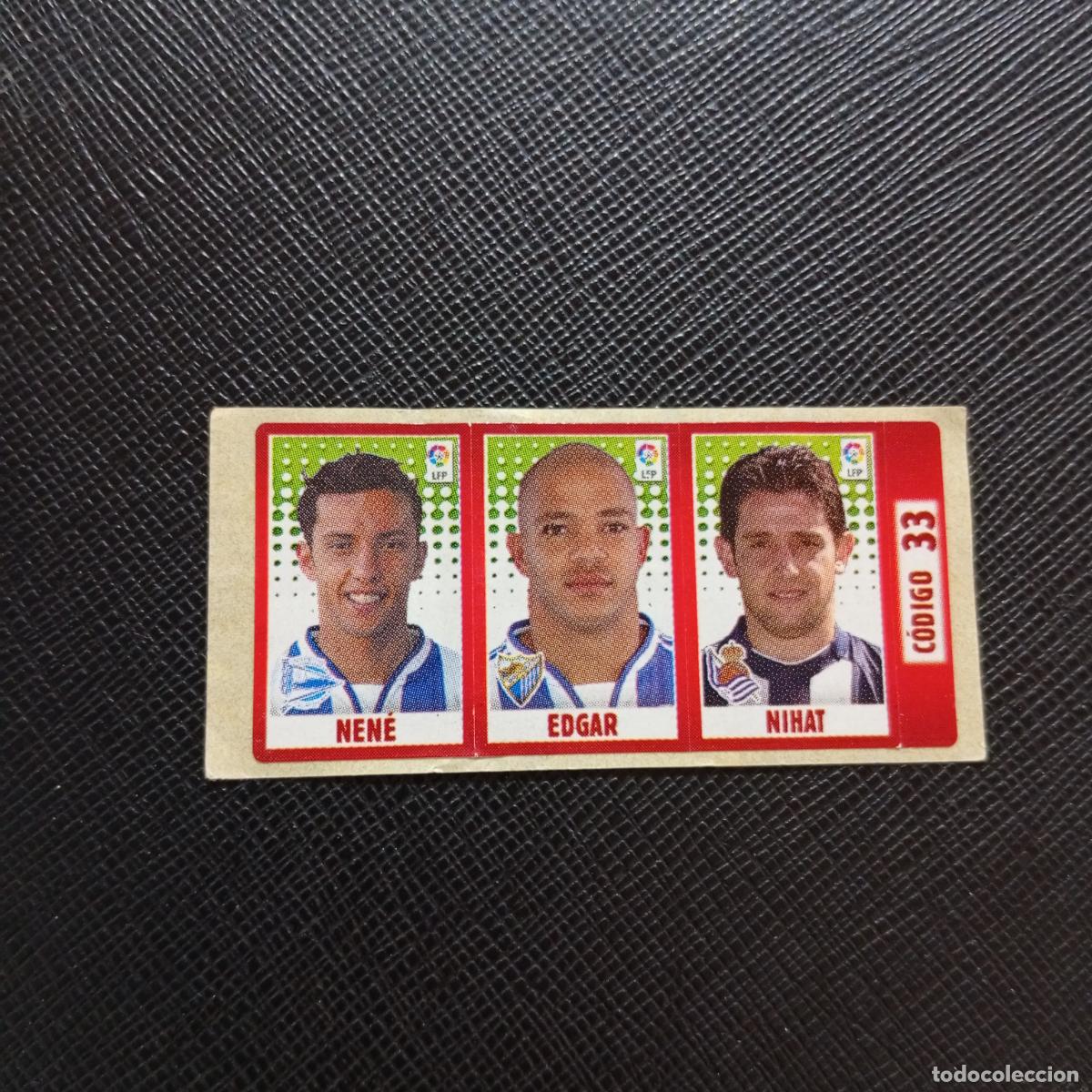 Fu&szlig;ball-Sticker: CODIGO 33 NENE EDGAR NIHAT CHICLE LIGA DE LAS ESTRELLAS 2005 2006 SIN PEGAR - A72 PG17