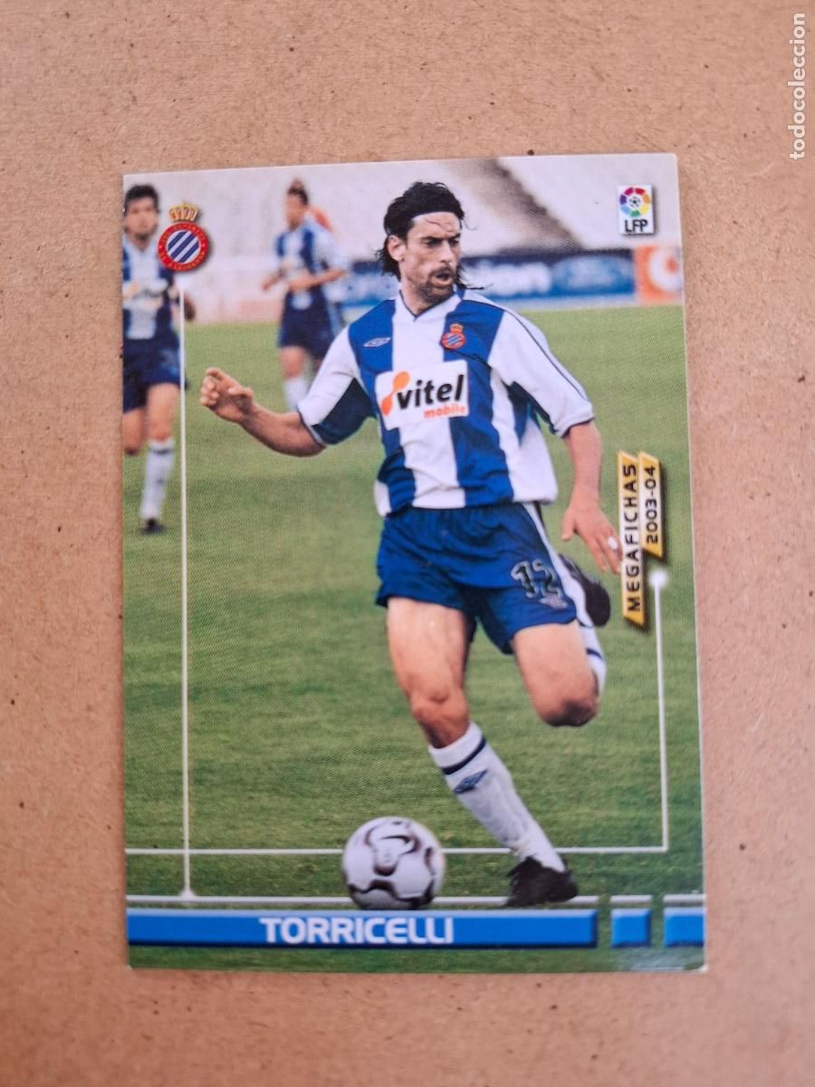 Fu&szlig;ball-Sticker: MEGAFICHAS 2003 2004 03 04 - PANINI - 130 TORRICELLI - ( CORREGIDO ) - RCD. ESPANYOL (CM)
