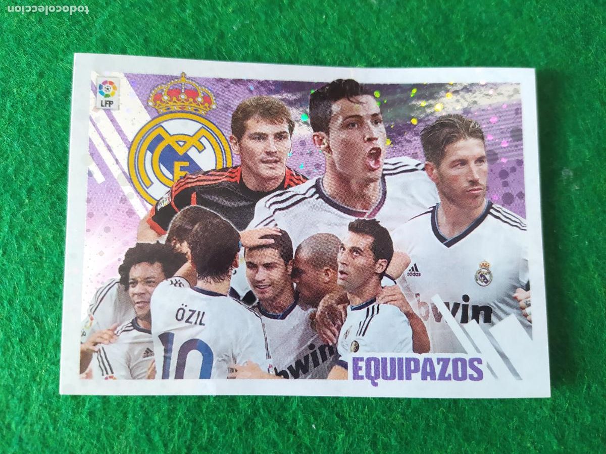 Figurine di Calcio: LIGA ESTE 2013 2014 13/14 NUEVO SIN PEGAR EQUIPAZOS N&ordm; 1 REAL MADRID