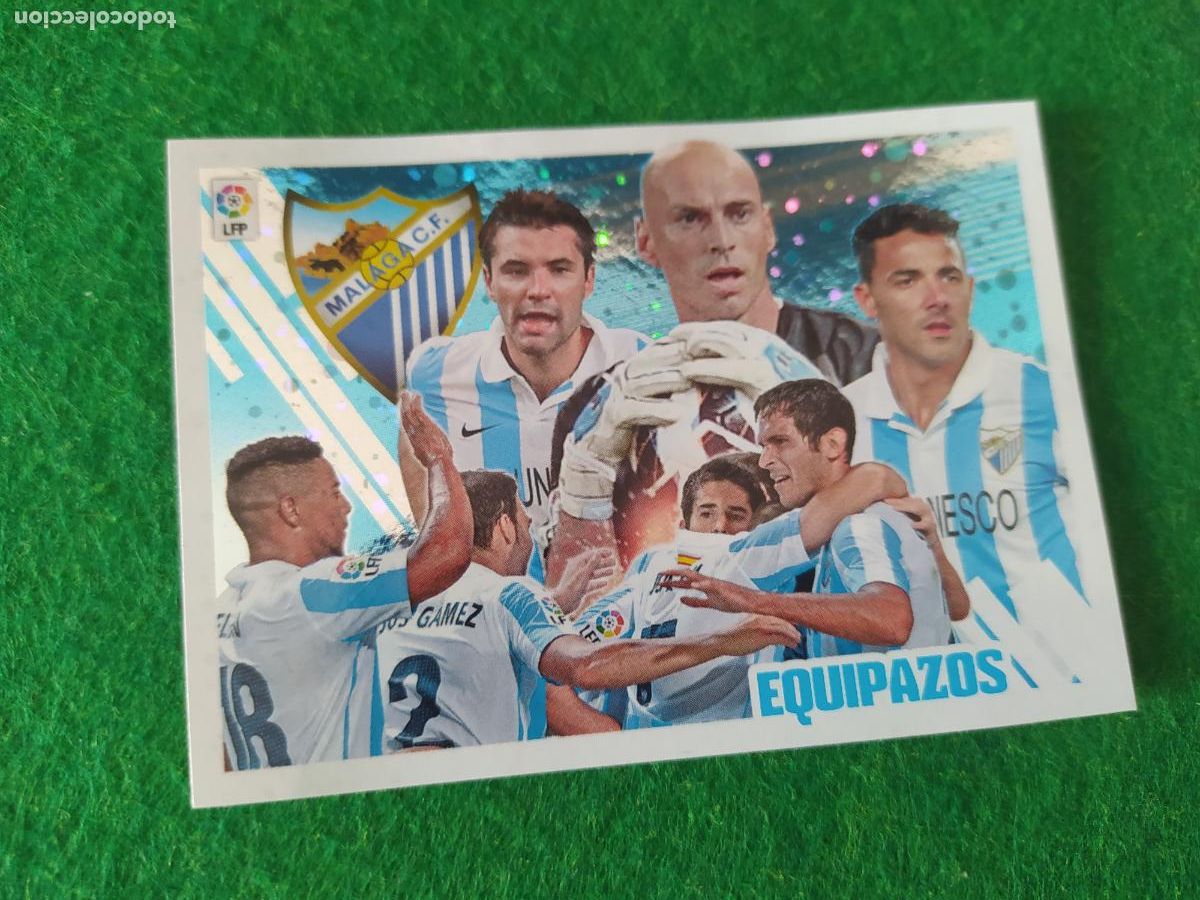 Figurine di Calcio: LIGA ESTE 2013 2014 13/14 NUEVO SIN PEGAR EQUIPAZOS N&ordm; 1 MALAGA