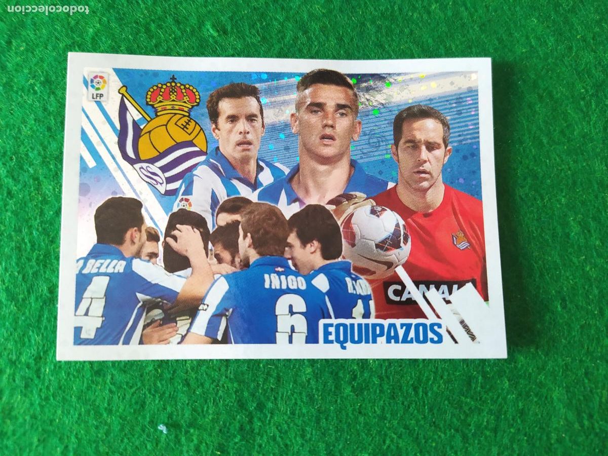 Fu&szlig;ball-Sticker: LIGA ESTE 2013 2014 13/14 NUEVO SIN PEGAR EQUIPAZOS N&ordm; 1 REAL SOCIEDAD