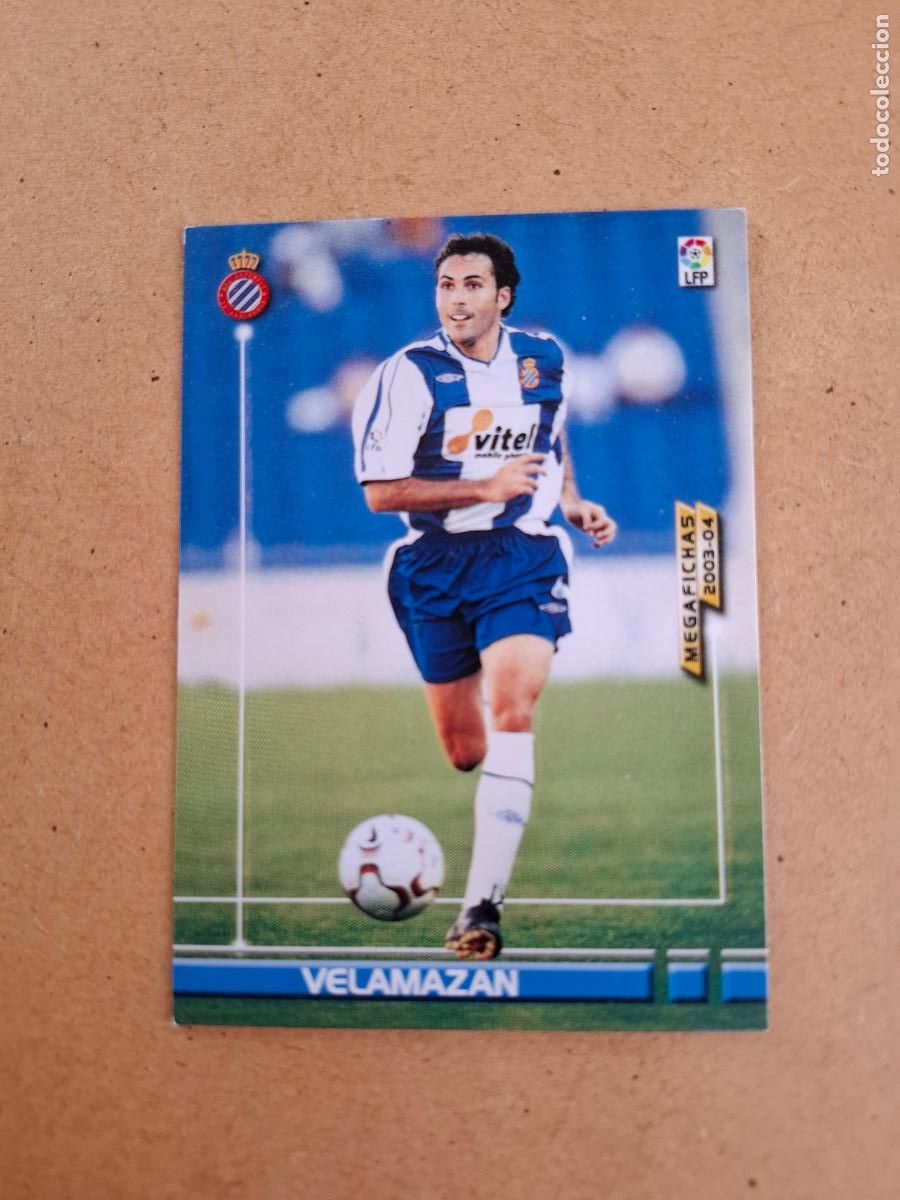 Fu&szlig;ball-Sticker: MEGAFICHAS 2003 2004 03 04 - PANINI - 138 VELAMAZ&Aacute;N - ( CORREGIDO ) - RCD. ESPANYOL (CM)