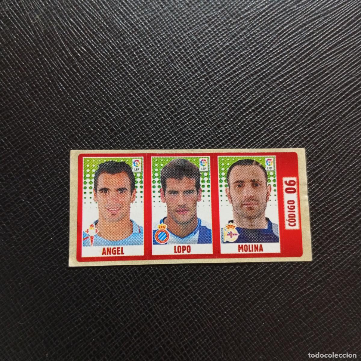 Fu&szlig;ball-Sticker: CODIGO 06 6 ANGEL LOPO MOLINA CHICLE LIGA DE LAS ESTRELLAS 2005 2006 SIN PEGAR - A72 PG28