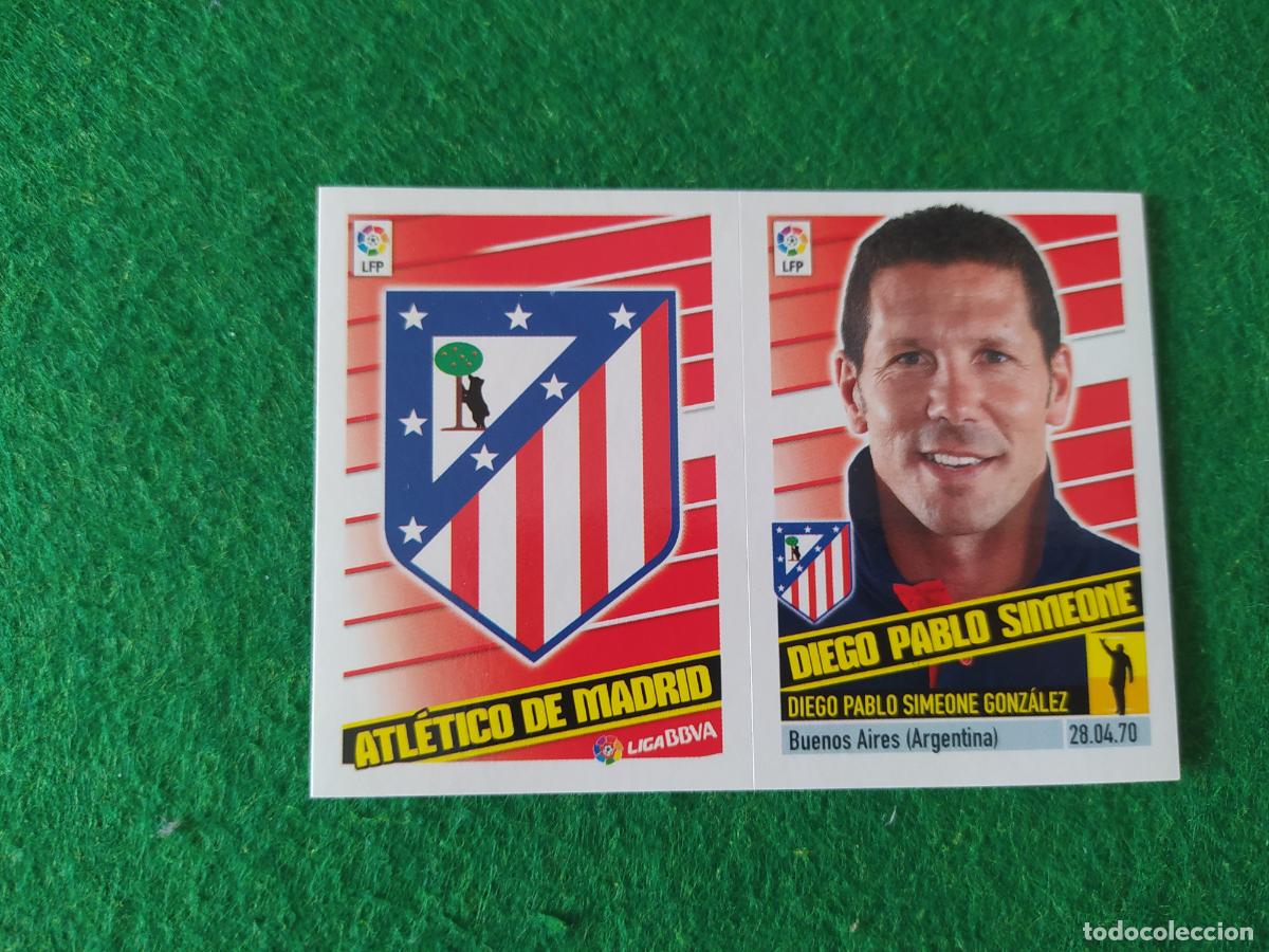Cartes &agrave; collectionner de Football: LIGA ESTE 2013 2014 13/14 NUEVO SIN PEGAR ESCUDO / ENTRENADOR N&ordm; 3 ATLETICO DE MADRID