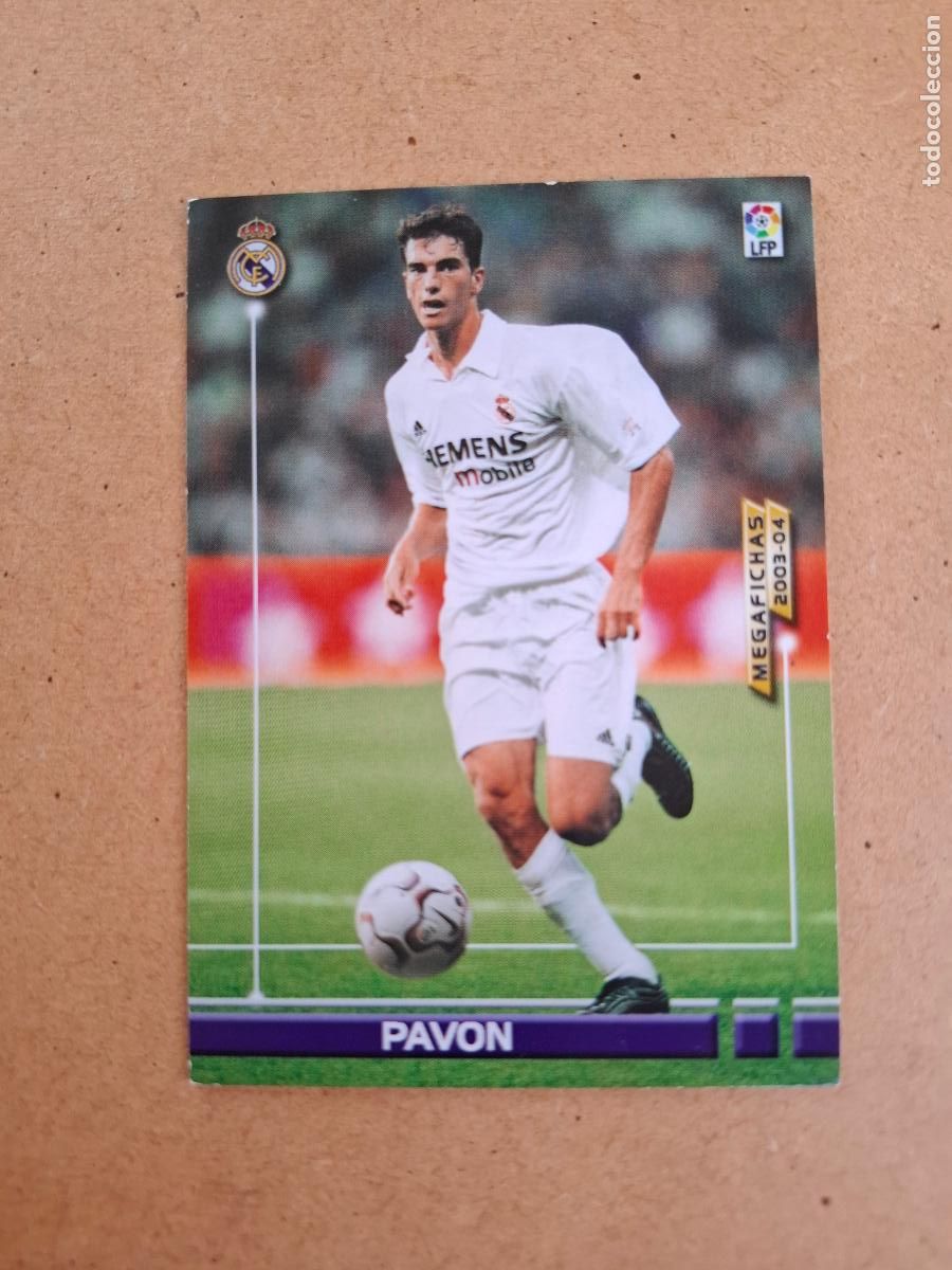 Football Stickers: MEGAFICHAS 2003 2004 03 04 - PANINI - 149 PAV&Oacute;N - REAL MADRID (CM)