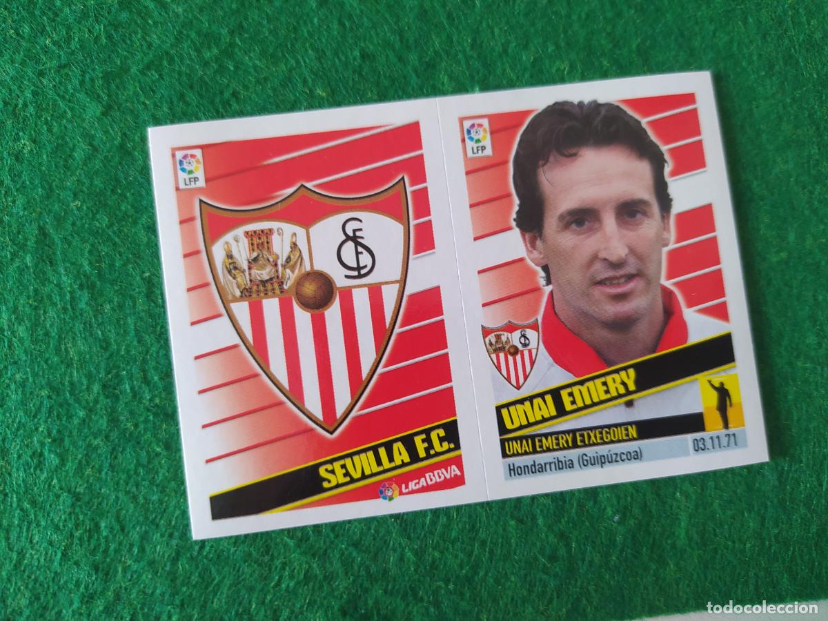 Cartes &agrave; collectionner de Football: LIGA ESTE 2013 2014 13/14 NUEVO SIN PEGAR ESCUDO / ENTRENADOR N&ordm; 17 SEVILLA FC