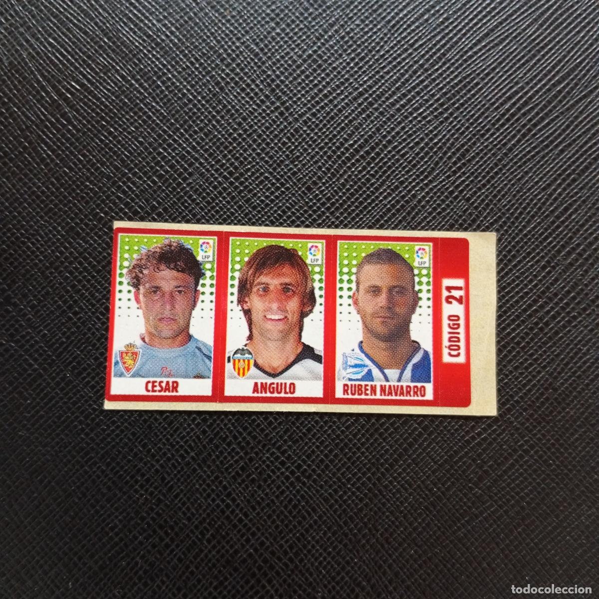 Cromos de F&uacute;tbol: CODIGO 21 CESAR ANGULO RUBEN NAVARRO CHICLE LIGA DE LAS ESTRELLAS 2005 2006 SIN PEGAR - A72 PG38