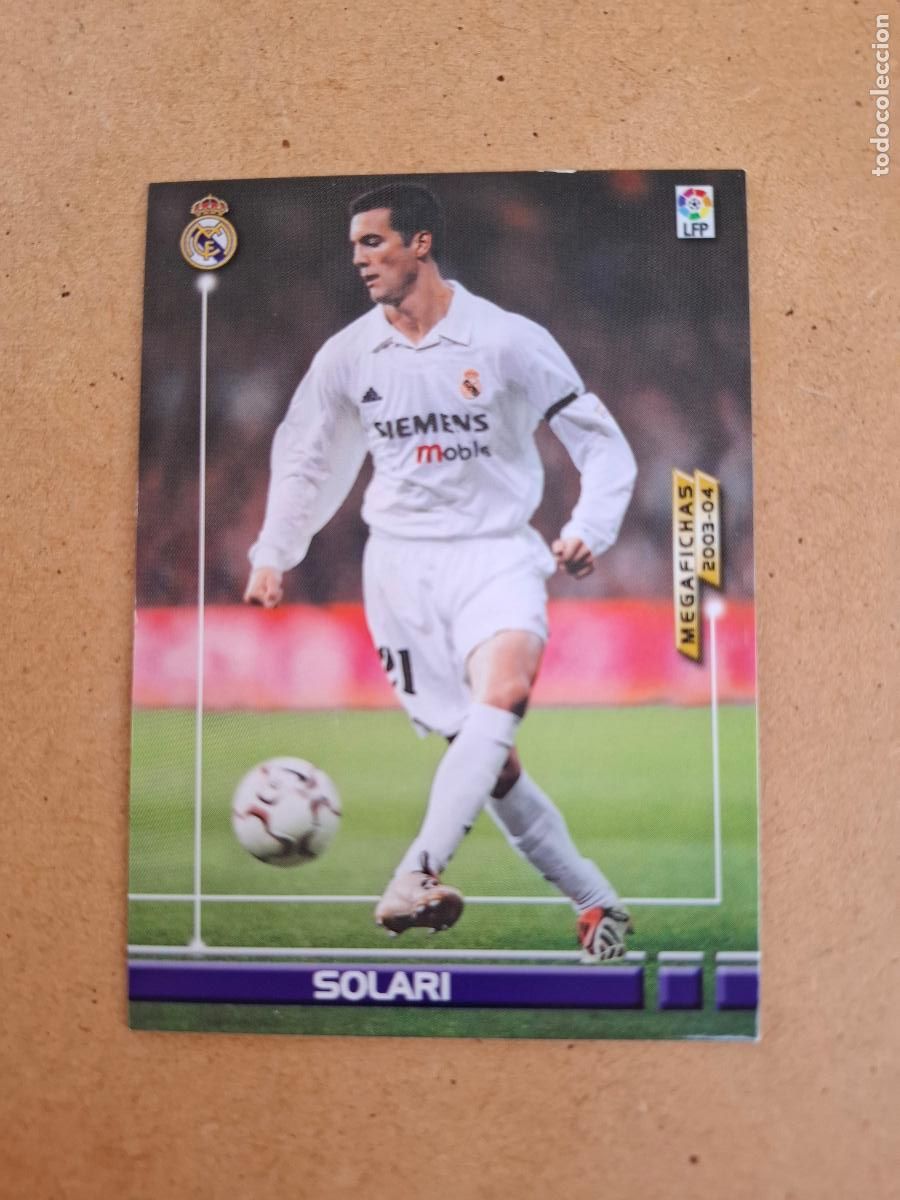 Cromos de F&uacute;tbol: MEGAFICHAS 2003 2004 03 04 - PANINI - 155 SOLARI - REAL MADRID (CM)