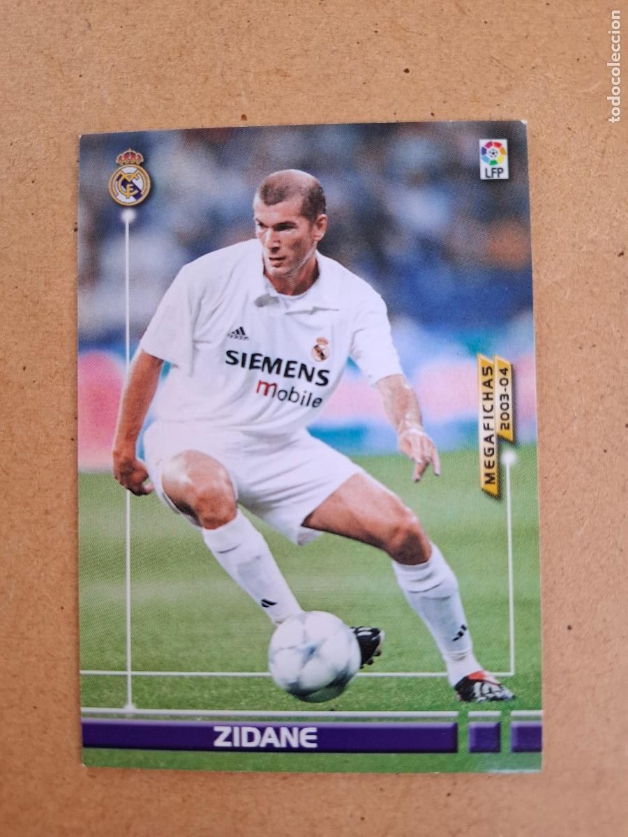 Cromos de F&uacute;tbol: MEGAFICHAS 2003 2004 03 04 - PANINI - 156 ZIDANE - REAL MADRID (CM)