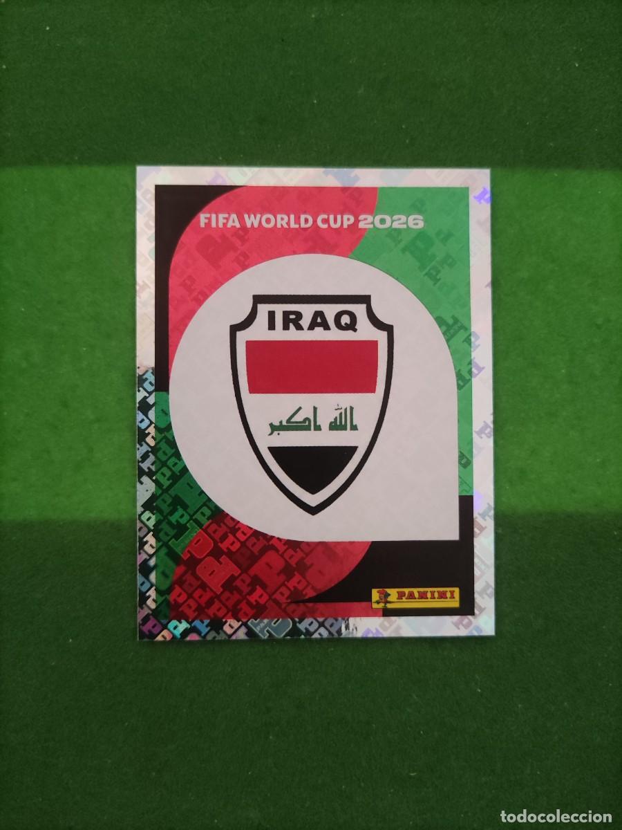 Cromos de F&uacute;tbol: Escudo Iraq IRQ 1 Sticker Mundial 2026 FIFA World Cup / Sin pegar