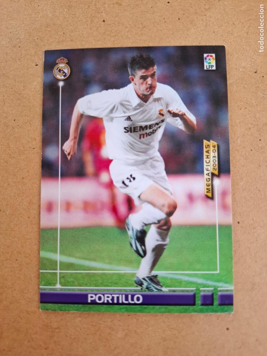 Cromos de F&uacute;tbol: MEGAFICHAS 2003 2004 03 04 - PANINI - 161 BIS PORTILLO - REAL MADRID (CM)