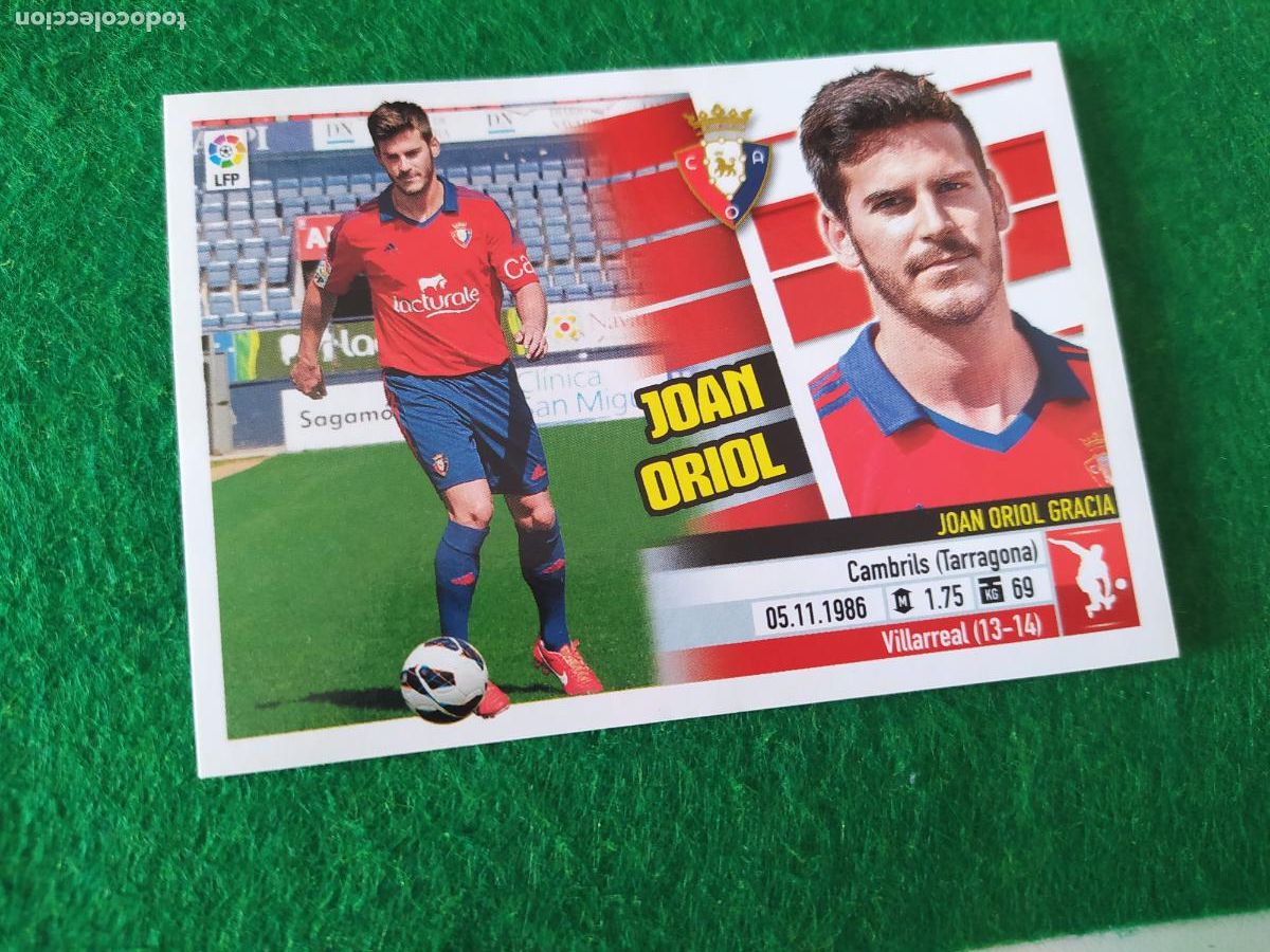 Cromos de F&uacute;tbol: LIGA ESTE 2013 2014 13/14 NUEVO SIN PEGAR FICHAJE N&ordm; 6 JOAN ORIOL