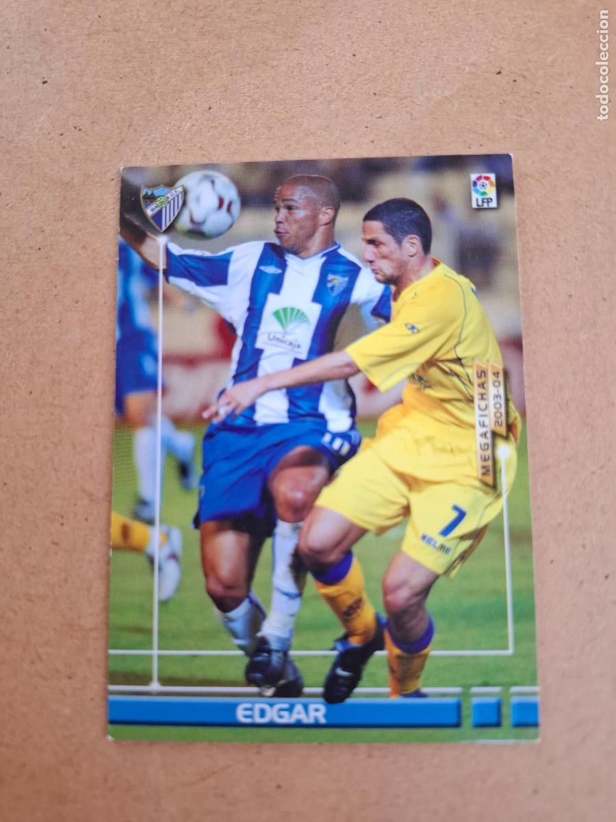 Cromos de F&uacute;tbol: MEGAFICHAS 2003 2004 03 04 - PANINI - 179 BIS EDGAR - M&Aacute;LAGA CF (CM)