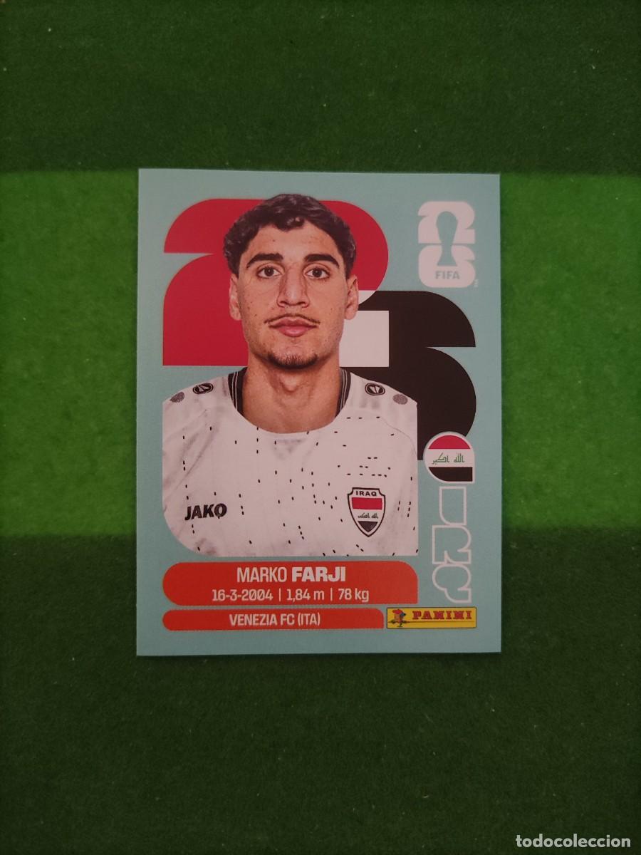 Cromos de F&uacute;tbol: Farji Iraq IRQ 16 Sticker Mundial 2026 FIFA World Cup / Sin pegar