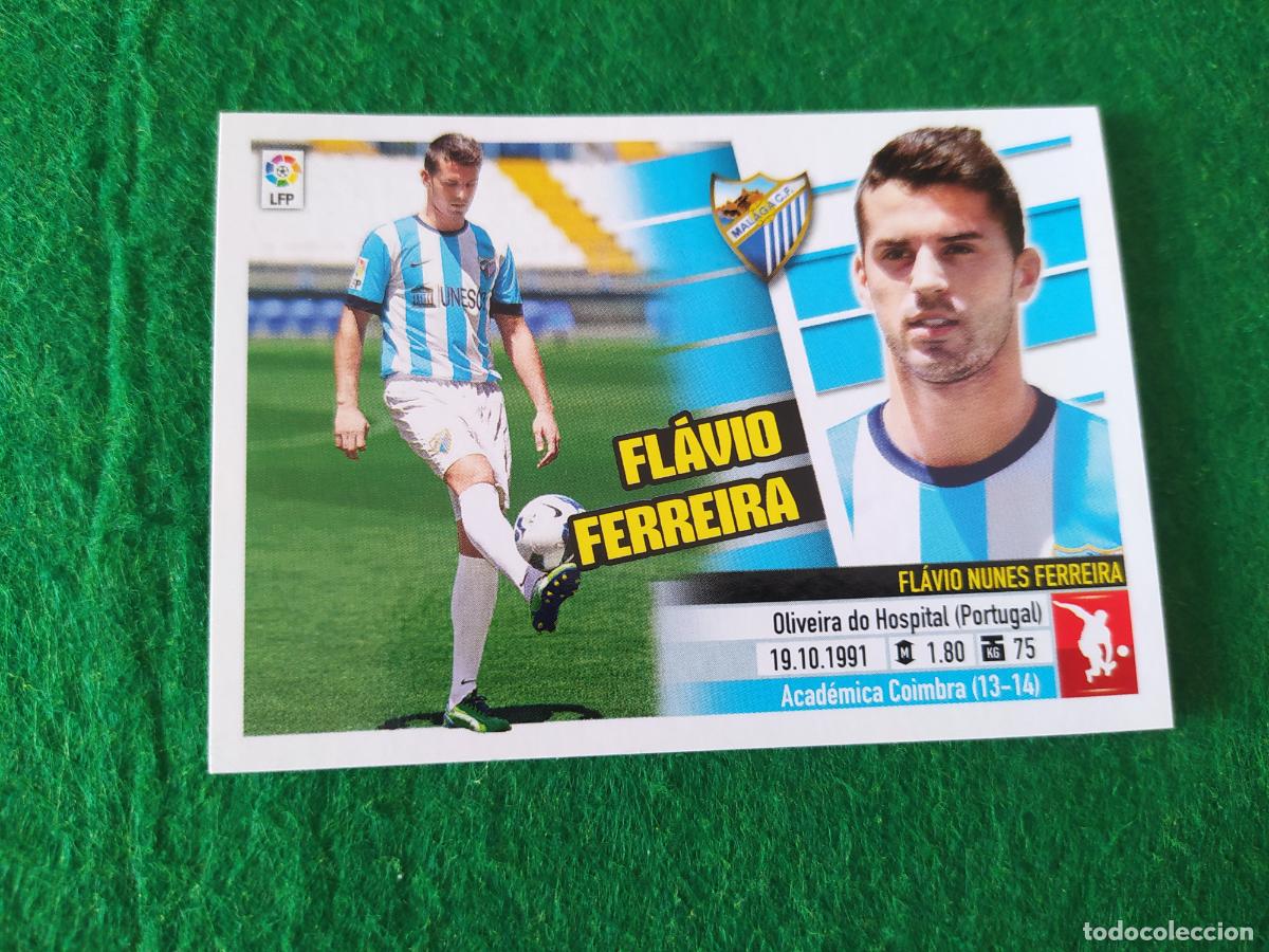 Cromos de F&uacute;tbol: LIGA ESTE 2013 2014 13/14 NUEVO SIN PEGAR FICHAJE N&ordm; 14 FLAVIO FERREIRA MALAGA