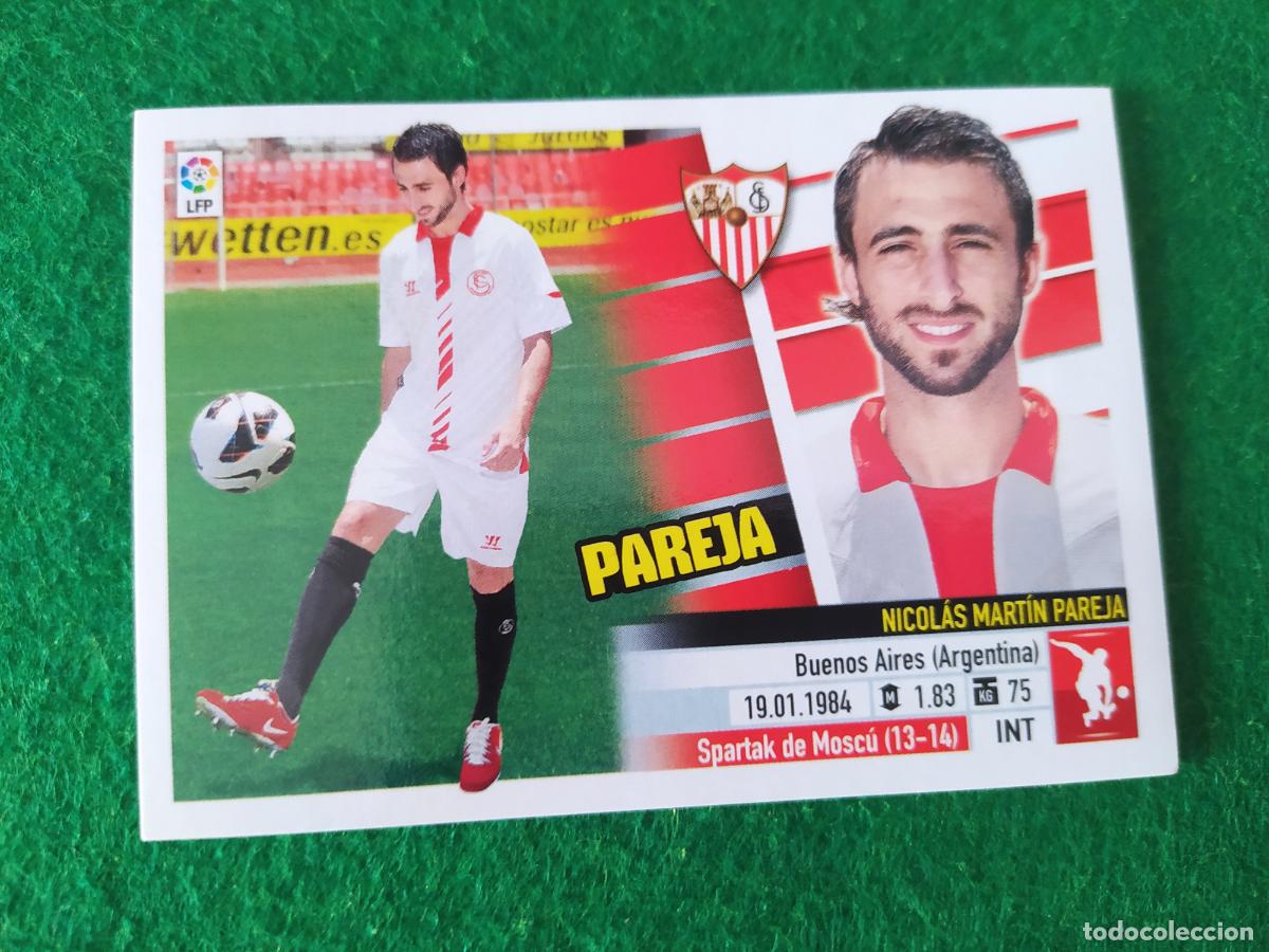 Cromos de F&uacute;tbol: LIGA ESTE 2013 2014 13/14 NUEVO SIN PEGAR FICHAJE N&ordm; 18 PAREJA SEVILLA FC