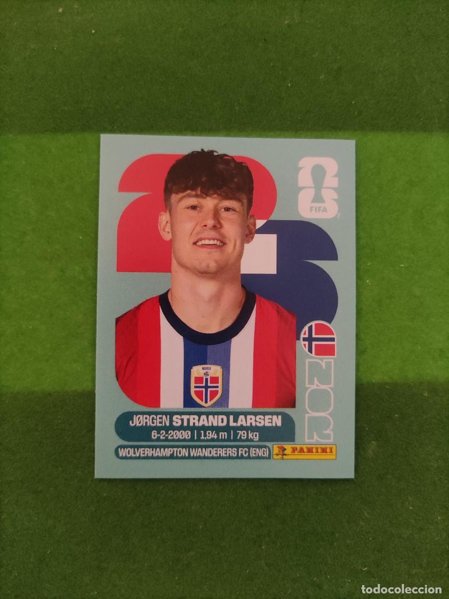 Cromos de F&uacute;tbol: Larsen Noruega NOR 18 Sticker Mundial 2026 FIFA World Cup / Sin pegar
