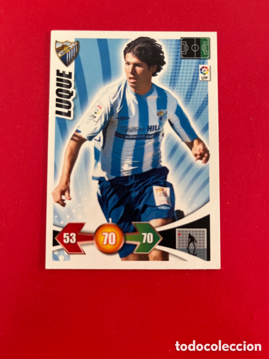 Cromos de F&uacute;tbol: LUQUE MALAGA 158 ADRENALYN 2009 2010 PANINI XL 09 10 CROMOS CARTA FUTBOL