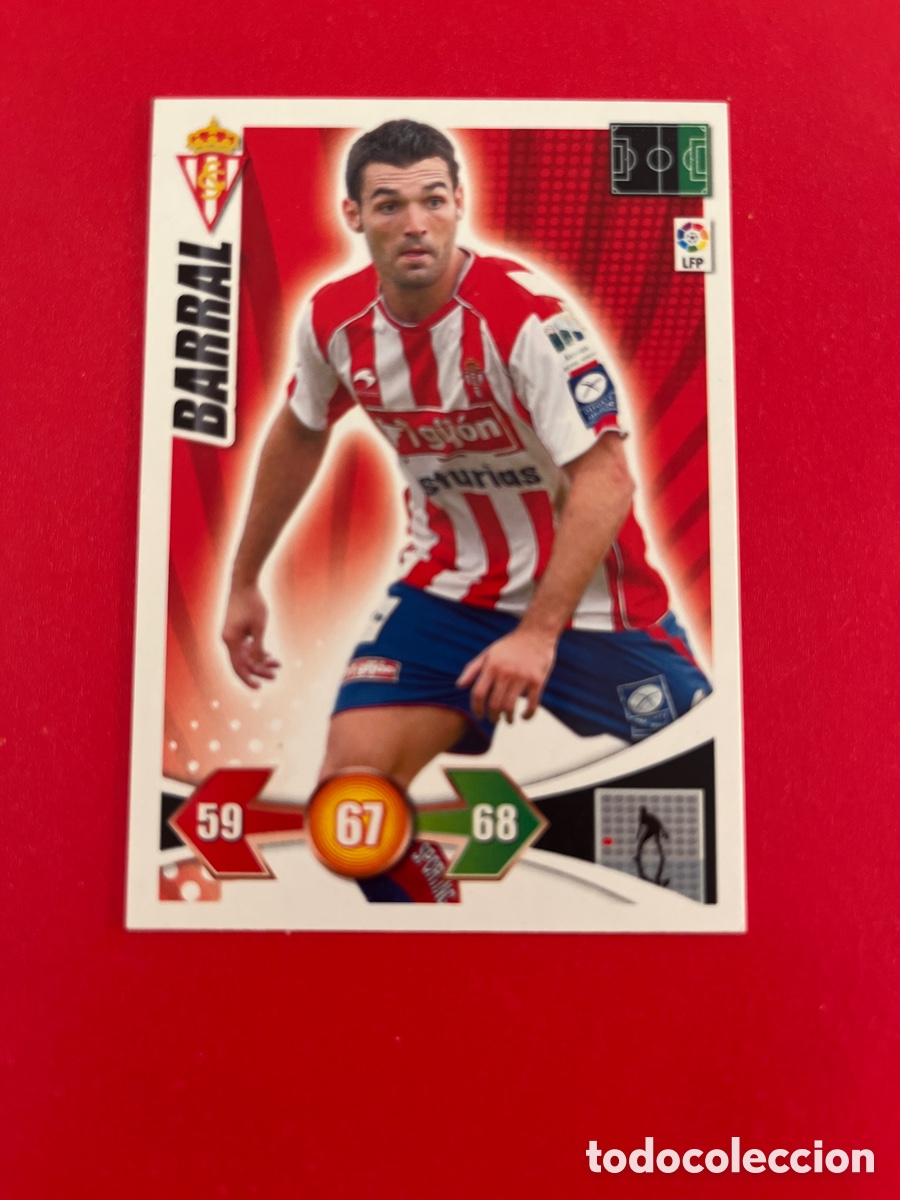 Cromos de F&uacute;tbol: BARRAL SPORTING DE GIJON 251 ADRENALYN 2009 2010 PANINI XL 09 10 CROMOS CARTA FUTBOL