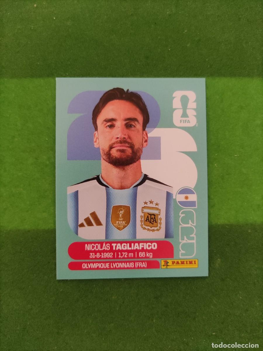 Cromos de F&uacute;tbol: Tagliafico Argentina ARG 6 Sticker Mundial 2026 FIFA World Cup / Sin pegar