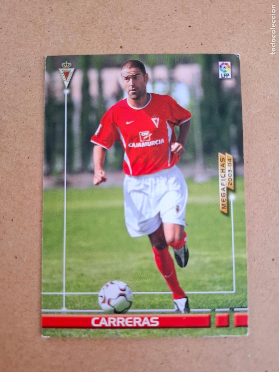 Cromos de F&uacute;tbol: MEGAFICHAS 2003 2004 03 04 - PANINI - 207 BIS CARRERAS - REAL MURCIA (CM)