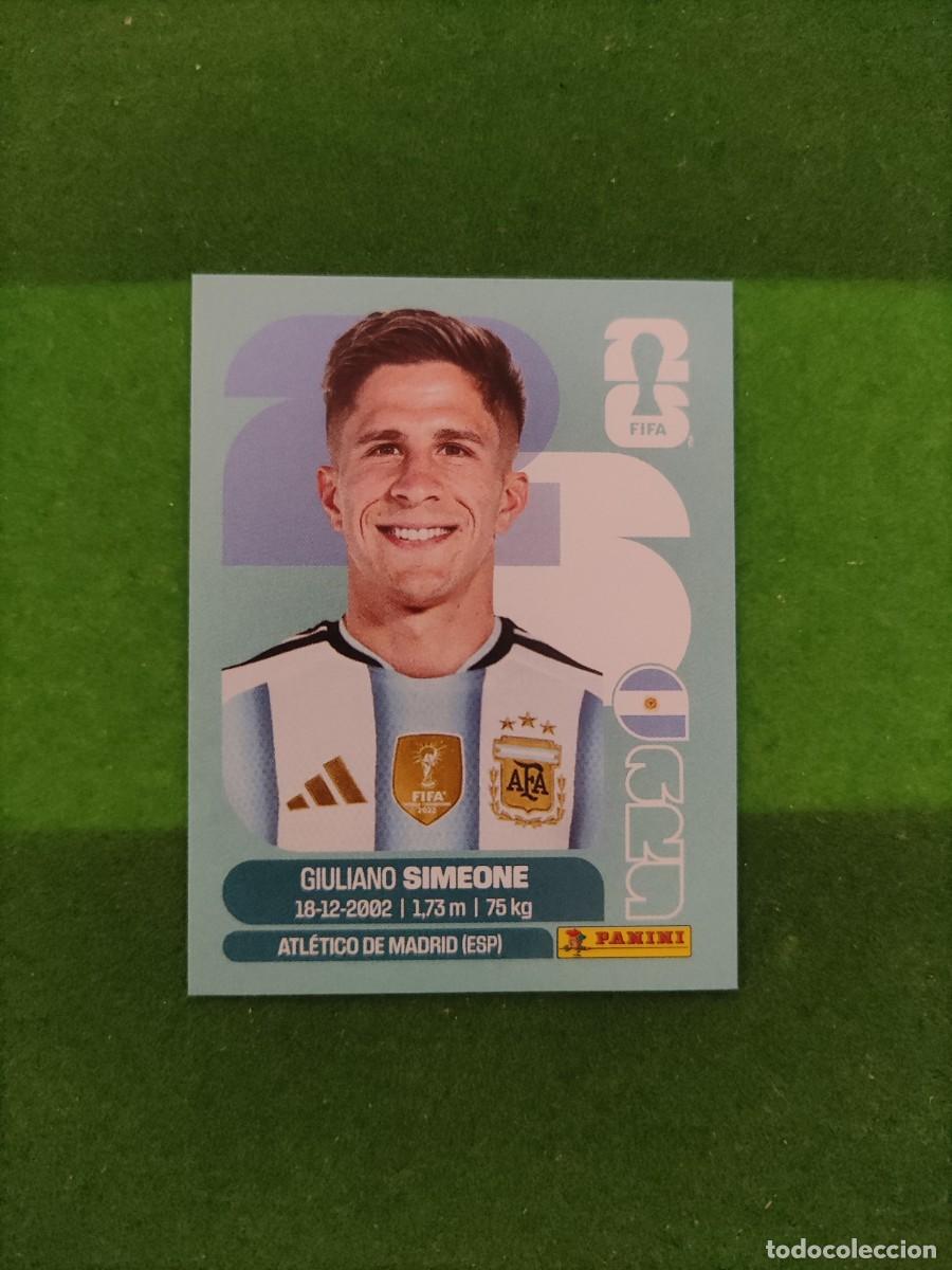 Cromos de F&uacute;tbol: Simeone Argentina ARG 20 Sticker Mundial 2026 FIFA World Cup / Sin pegar