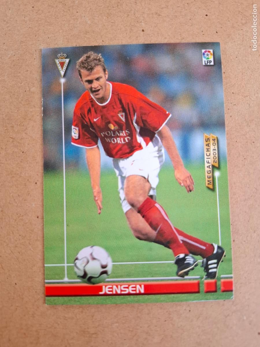 Cromos de F&uacute;tbol: MEGAFICHAS 2003 2004 03 04 - PANINI - 213 BIS JENSEN - REAL MURCIA (CM)
