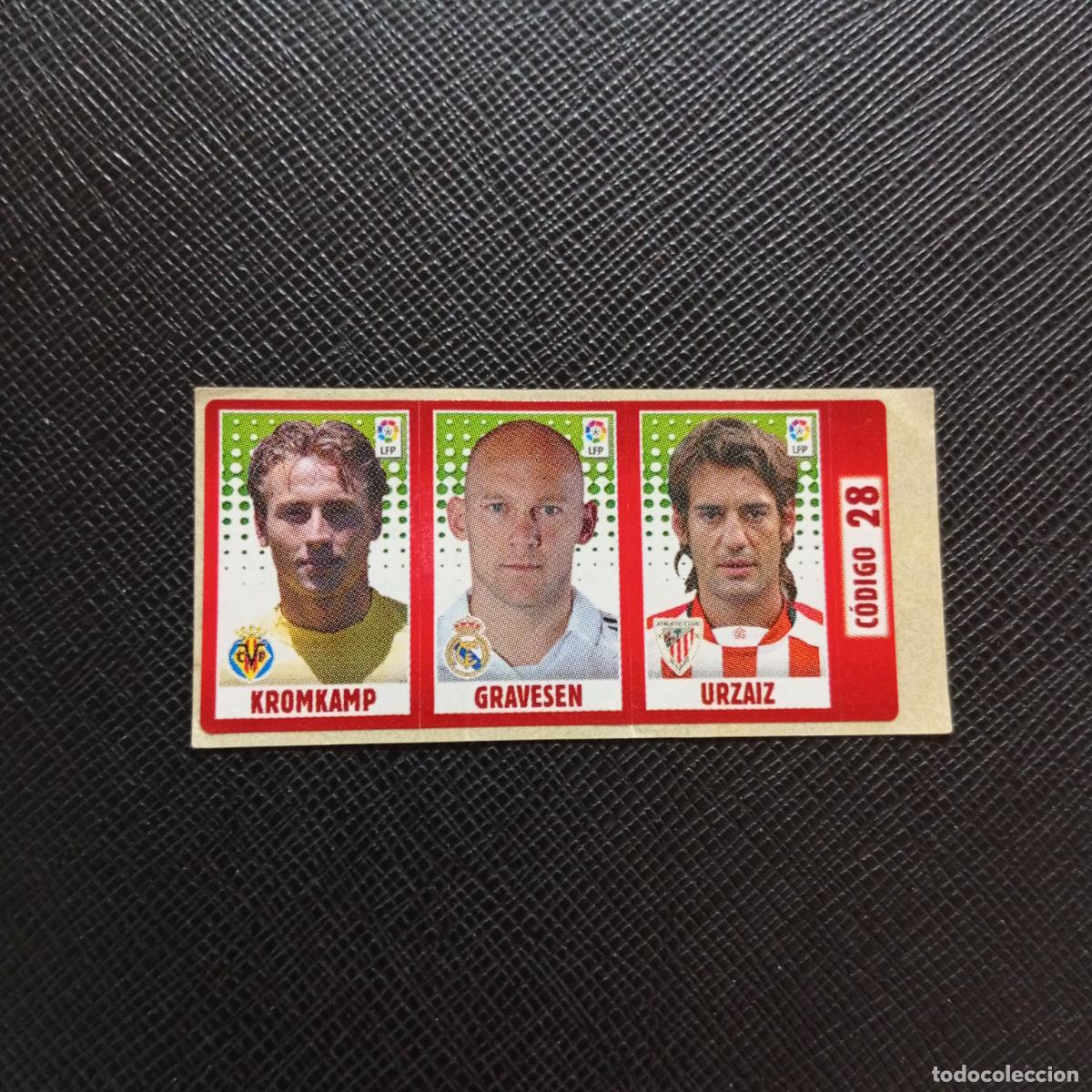 Cartes &agrave; collectionner de Football: CODIGO 28 KROMKAMP GRAVESEN URIZAIZ CHICLE LIGA DE LAS ESTRELLAS 2005 2006 SIN PEGAR - A71 PG3