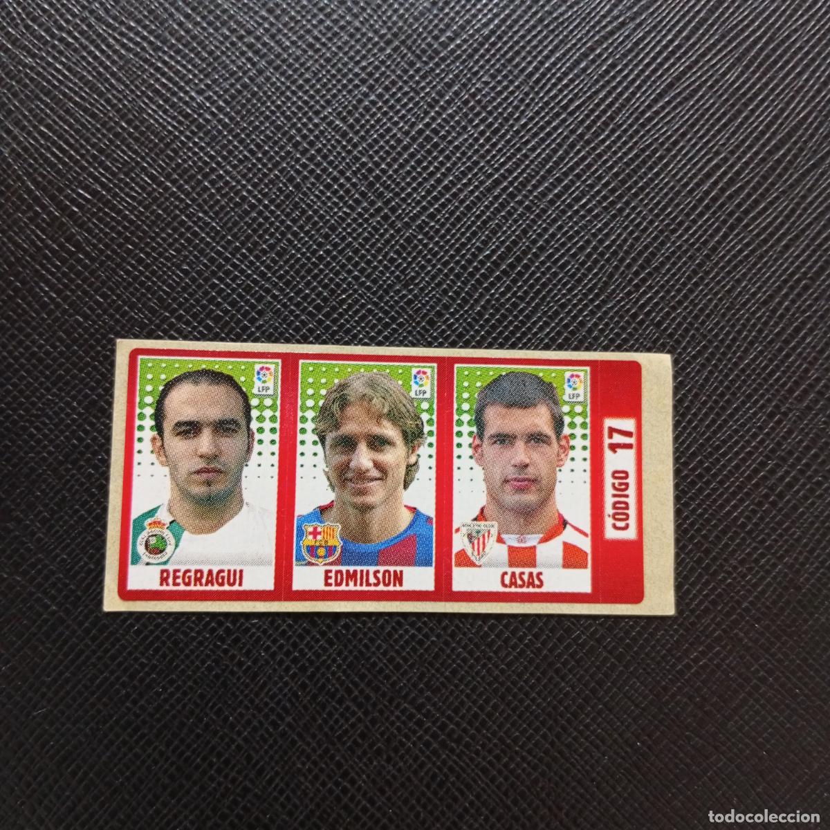 Figurine di Calcio: CODIGO 17 REGRAGUI EDMILSON CASAS CHICLE LIGA DE LAS ESTRELLAS 2005 2006 SIN PEGAR - A71 PG5