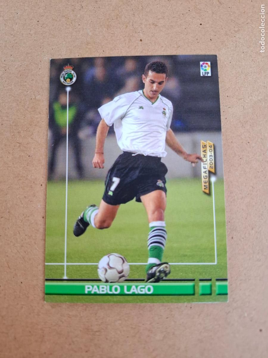 Cromos de F&uacute;tbol: MEGAFICHAS 2003 2004 03 04 - PANINI - 252 BIS PABLO LAGO - RACING CLUB (CM)