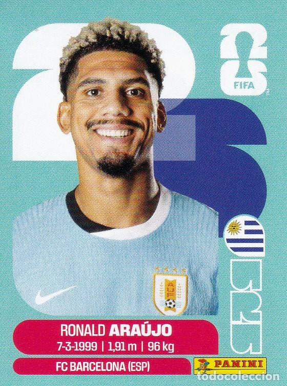 Cromos de F&uacute;tbol: FIFA WORLD CUP 2026 * RONALD ARA&Uacute;JO N&ordm; 4 * DE URUGUAY - NUEVO DE SOBRE (A-18)