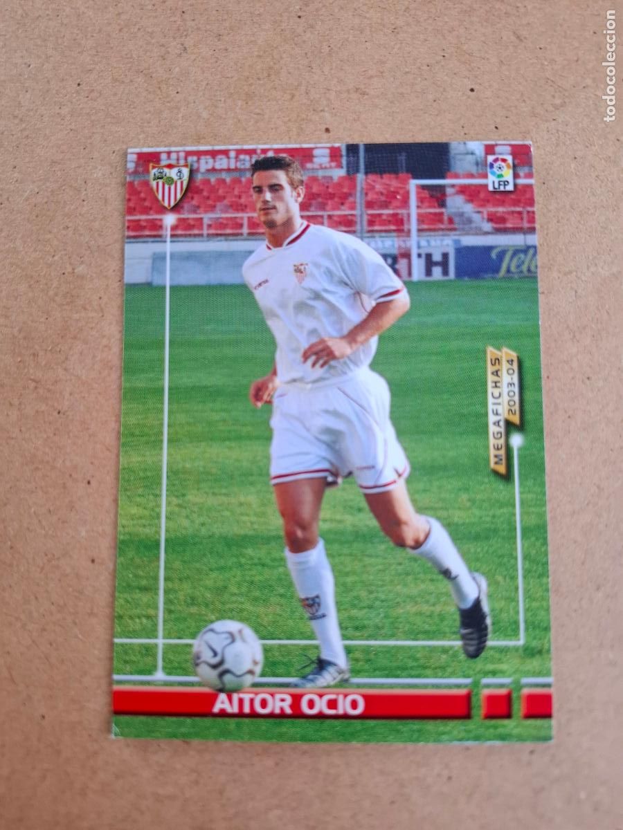 Cromos de F&uacute;tbol: MEGAFICHAS 2003 2004 03 04 - PANINI - 262 BIS AITOR OCIO - SEVILLA FC (CM)