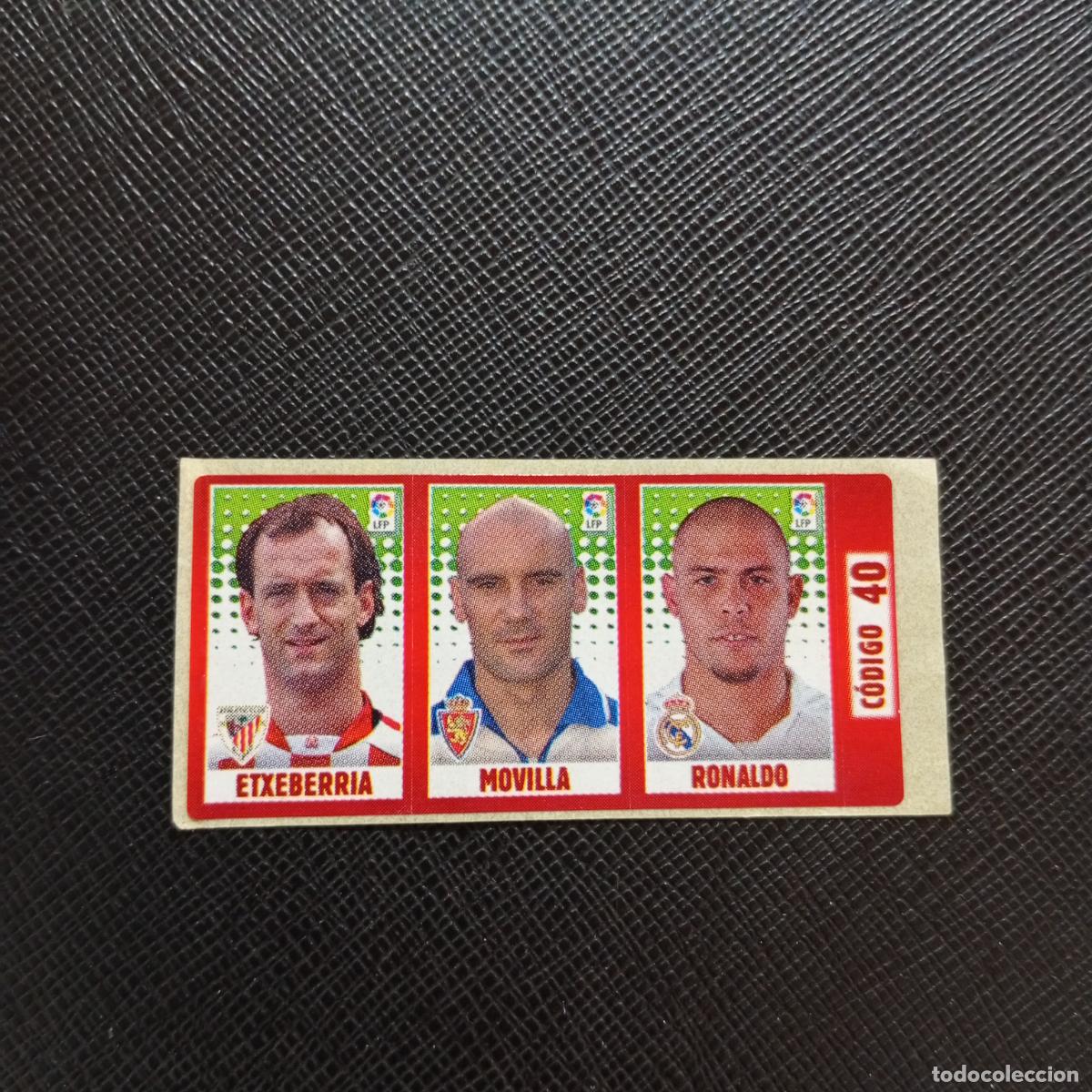 Cromos de F&uacute;tbol: CODIGO 40 ETXEBERRIA MOVILLA RONALDO CHICLE LIGA DE LAS ESTRELLAS 2005 2006 SIN PEGAR - A71 PG8