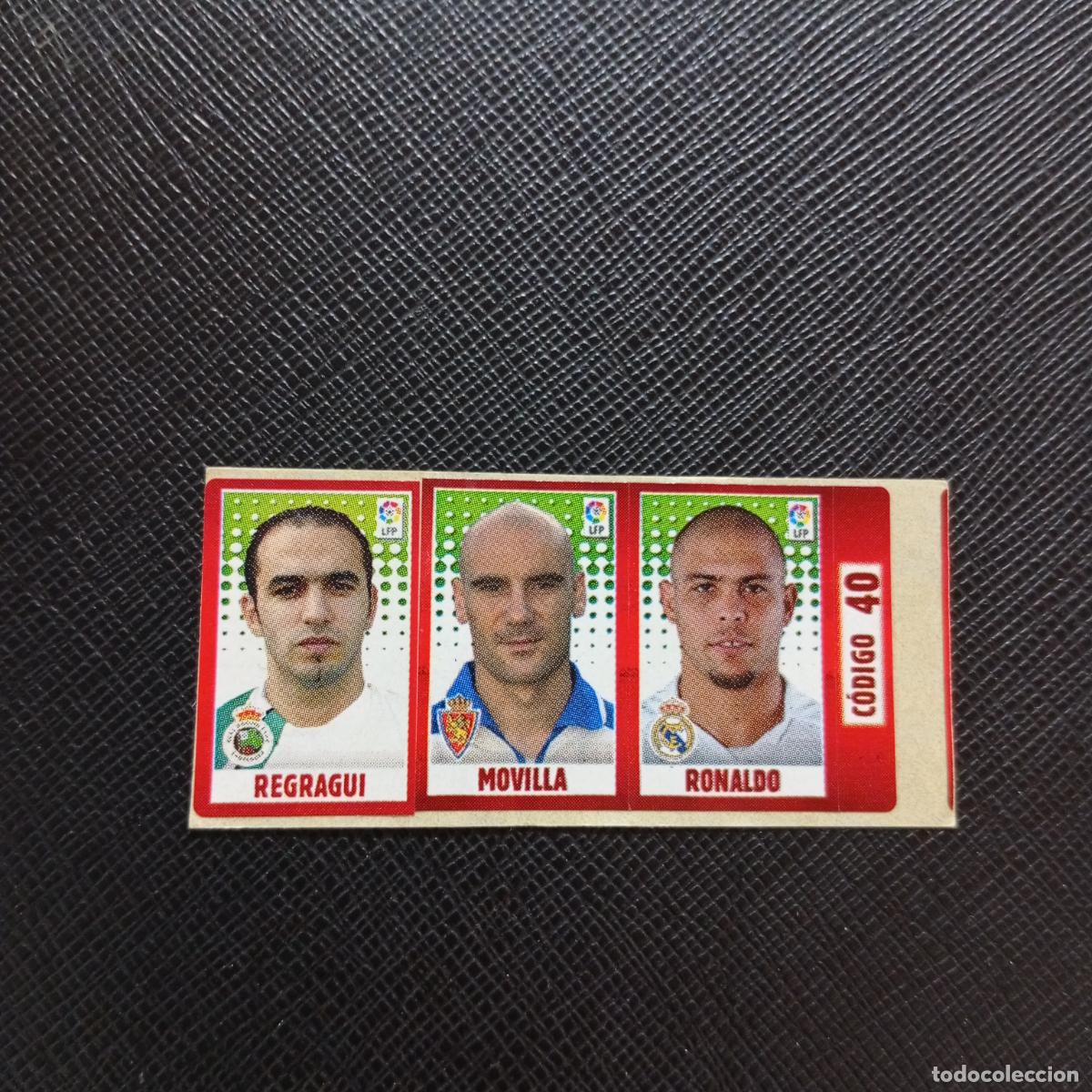 Cromos de F&uacute;tbol: CODIGO 40 REGRAGUI MOVILLA RONALDO CHICLE LIGA DE LAS ESTRELLAS 2005 2006 SIN PEGAR - A71 PG17