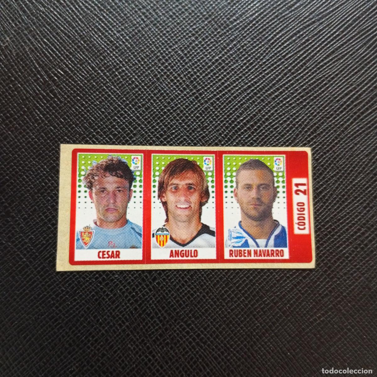 Cromos de F&uacute;tbol: CODIGO 21 CESAR ANGULO RUBEN NAVARRO CHICLE LIGA DE LAS ESTRELLAS 2005 2006 SIN PEGAR - A71 PG18