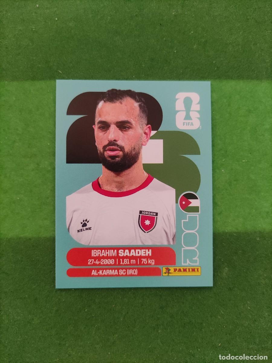 Cromos de F&uacute;tbol: Saadeh Jordania JOR 9 Sticker Mundial 2026 FIFA World Cup / Sin pegar