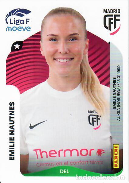 Cromos de F&uacute;tbol: CROMO PANINI LIGA FEMENINA F 2025-26 (25 - 26) - N&ordm; 260 - EMILIE NAUTNES - MADRID CFF