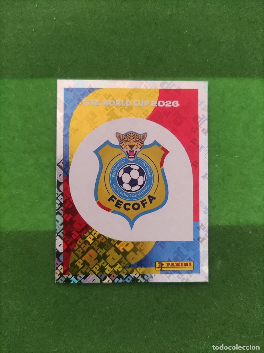 Cromos de F&uacute;tbol: Escudo Rep&uacute;blica del Congo COD 1 Sticker Mundial 2026 FIFA World Cup / Sin pegar