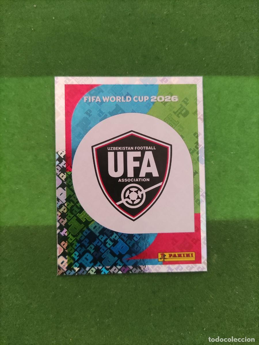 Cartes &agrave; collectionner de Football: Escudo Uzbekist&aacute;n UZB 1 Sticker Mundial 2026 FIFA World Cup / Sin pegar