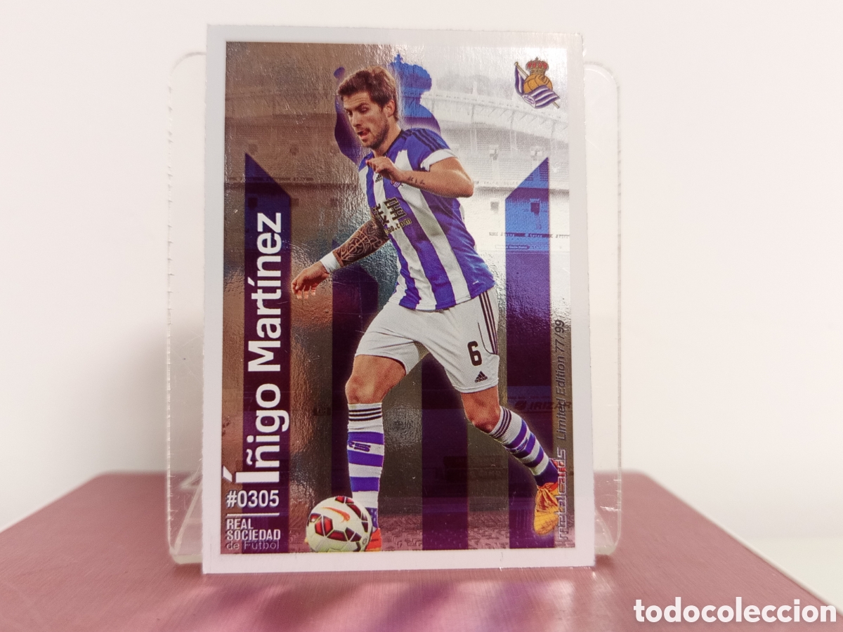 Cartes &agrave; collectionner de Football: ❇️ CROMO ⚽ I&Ntilde;IGO MART&Iacute;NEZ REAL SOCIEDAD 305 LIGA QUIZ 15 16 2015 2016 METALCARDS LIMITED EDITION ❇️