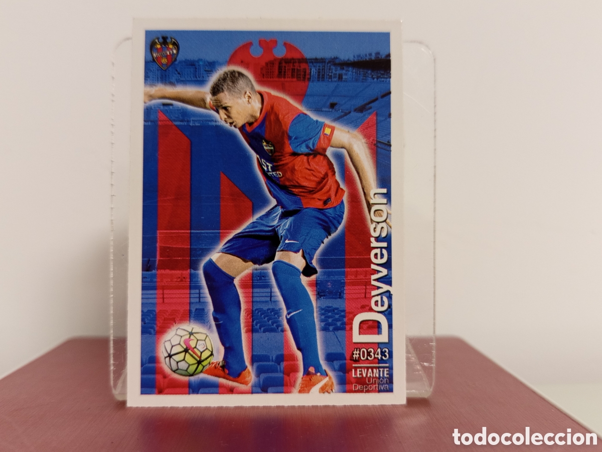 Cartes &agrave; collectionner de Football: ❇️ CROMO ⚽ DEYVERSON LEVANTE 343 FICHAS LIGA QUIZ 15 16 2015 2016 MUNDICROMO ❇️
