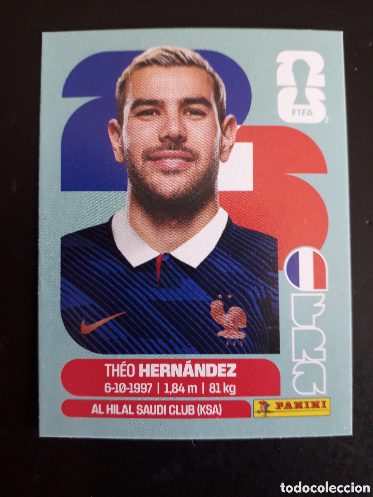 Cromos de F&uacute;tbol: HERN&Aacute;NDEZ FRANCIA FRA 3 MUNDIAL F&Uacute;TBOL 2026 FIFA WORLD CUP PANINI SIN PEGAR PEDIDO M&Iacute;NIMO 3&euro;