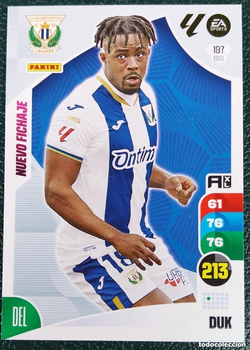 Cromos de F&uacute;tbol: 197 BIS DUK CD LEGANES NUEVO FICHAJE FICHAS ALBUM ADRENALYN XL 2024 2025 24 25