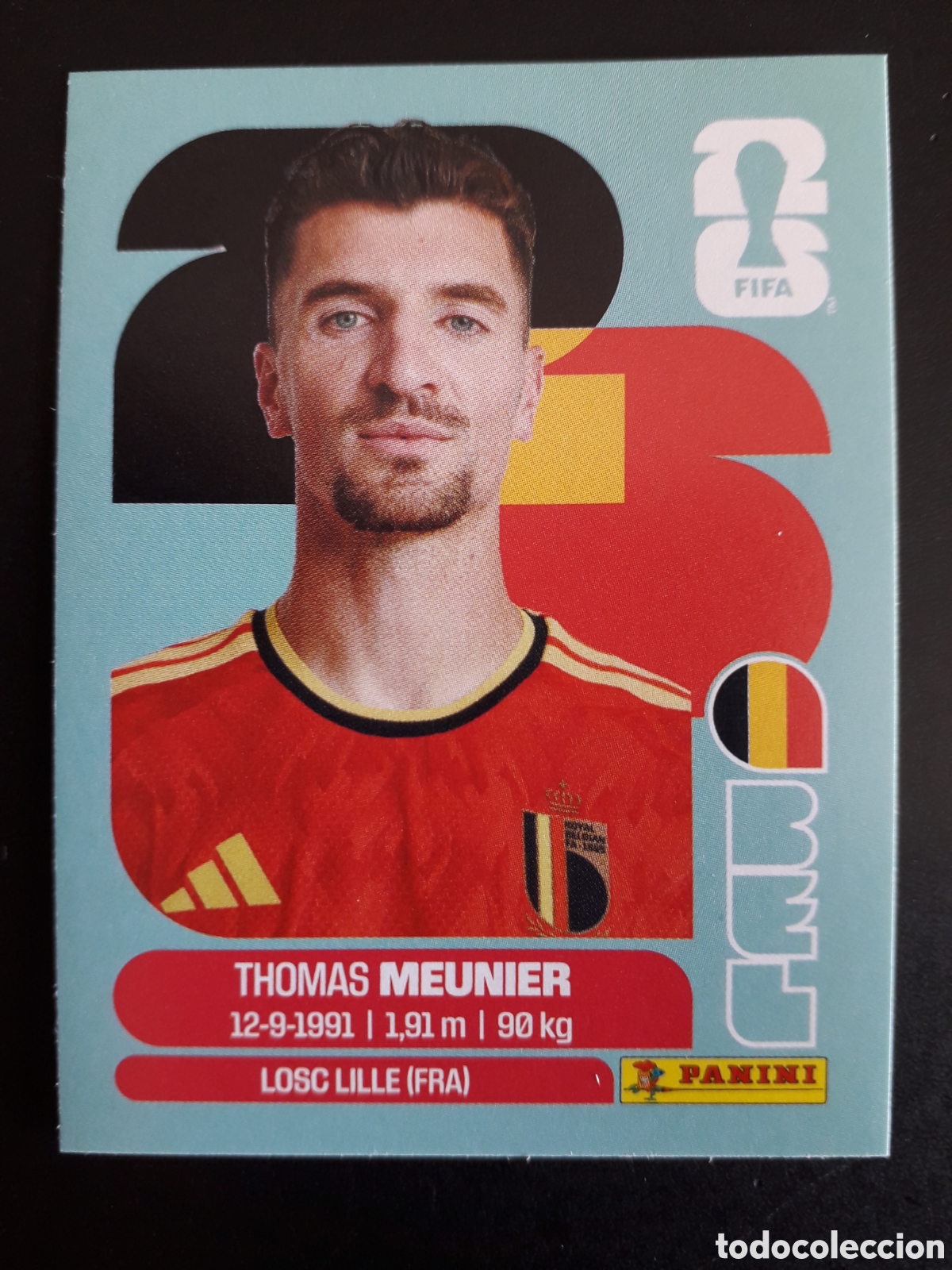 Cromos de F&uacute;tbol: MEUNIER B&Eacute;LGICA BEL 8 MUNDIAL F&Uacute;TBOL 2026 FIFA WORLD CUP PANINI SIN PEGAR PEDIDO M&Iacute;NIMO 3&euro;