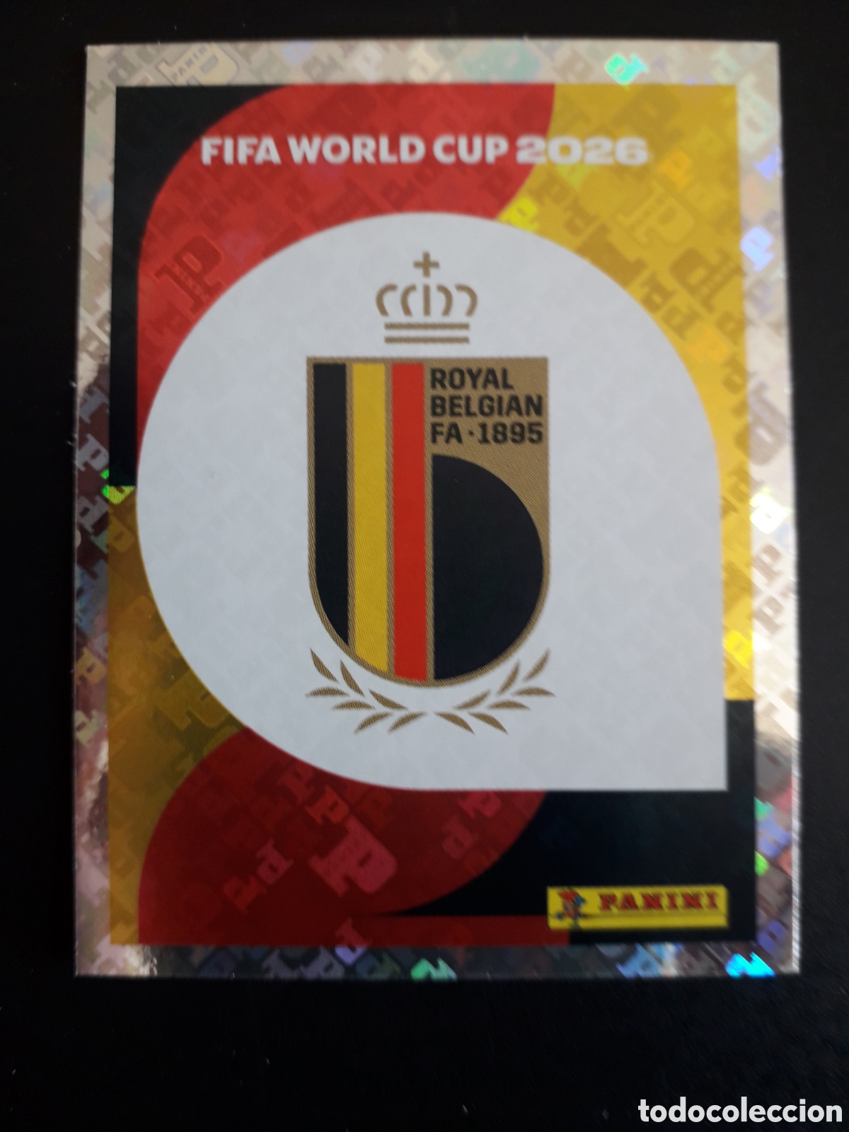 Cromos de F&uacute;tbol: ESCUDO B&Eacute;LGICA BEL 1 MUNDIAL F&Uacute;TBOL 2026 FIFA WORLD CUP PANINI SIN PEGAR PEDIDO M&Iacute;NIMO 3&euro;