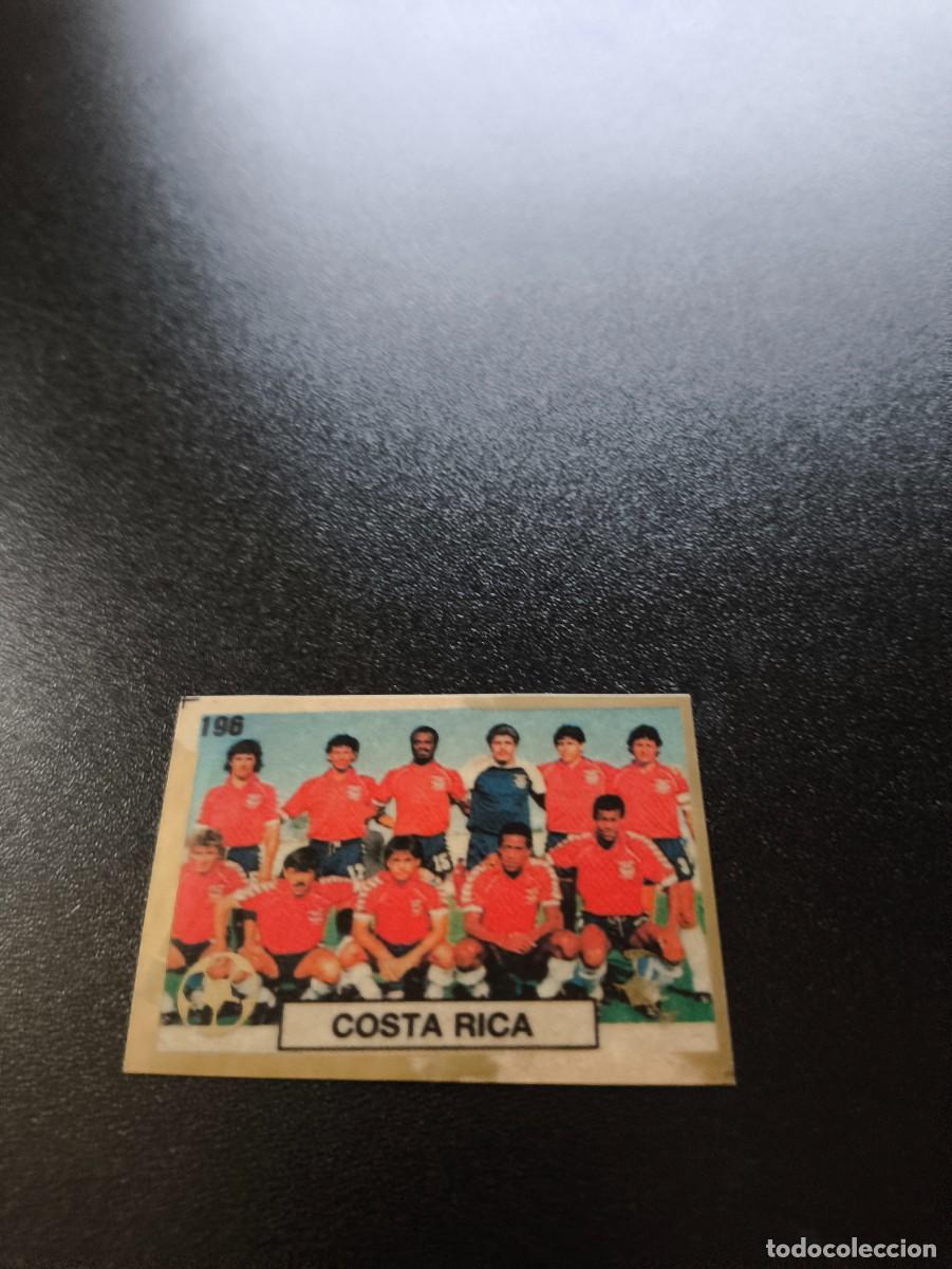 Cromos de F&uacute;tbol: 196 EQUIPO TEAM COSTA RICA REYAUCA WORLD CUP MUNDIAL ITALIA ITALY 1990 NO PANINI
